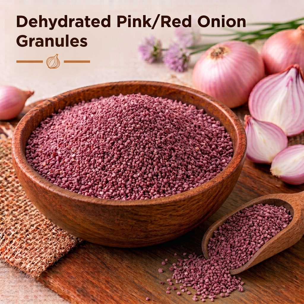 Dehydrated Pink Onion Granules